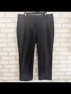 Ann Taylor Petite-Devin Fit Pants Gray Size 4P Stretch Comfort Business Fashion
